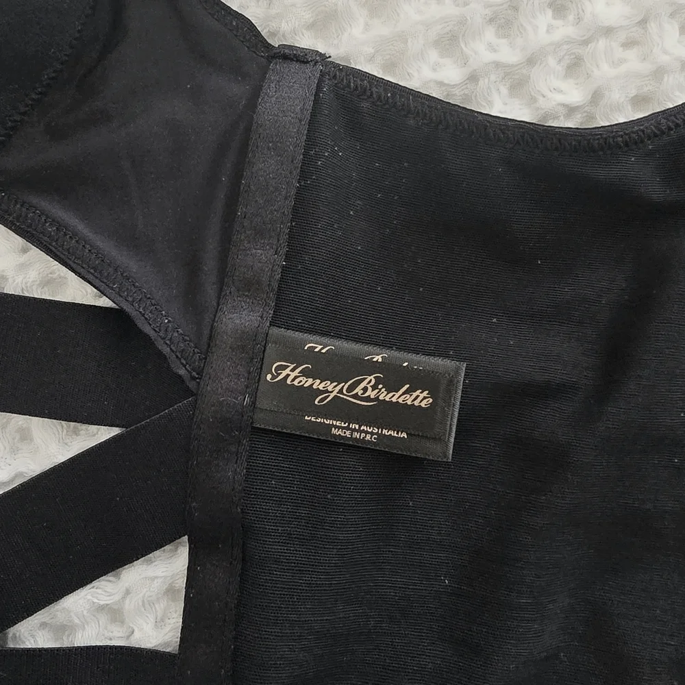 Honey🍯 Burdette NIB Essentials HTF Black 🖤 Corset, Size L - Picture 8 of 10